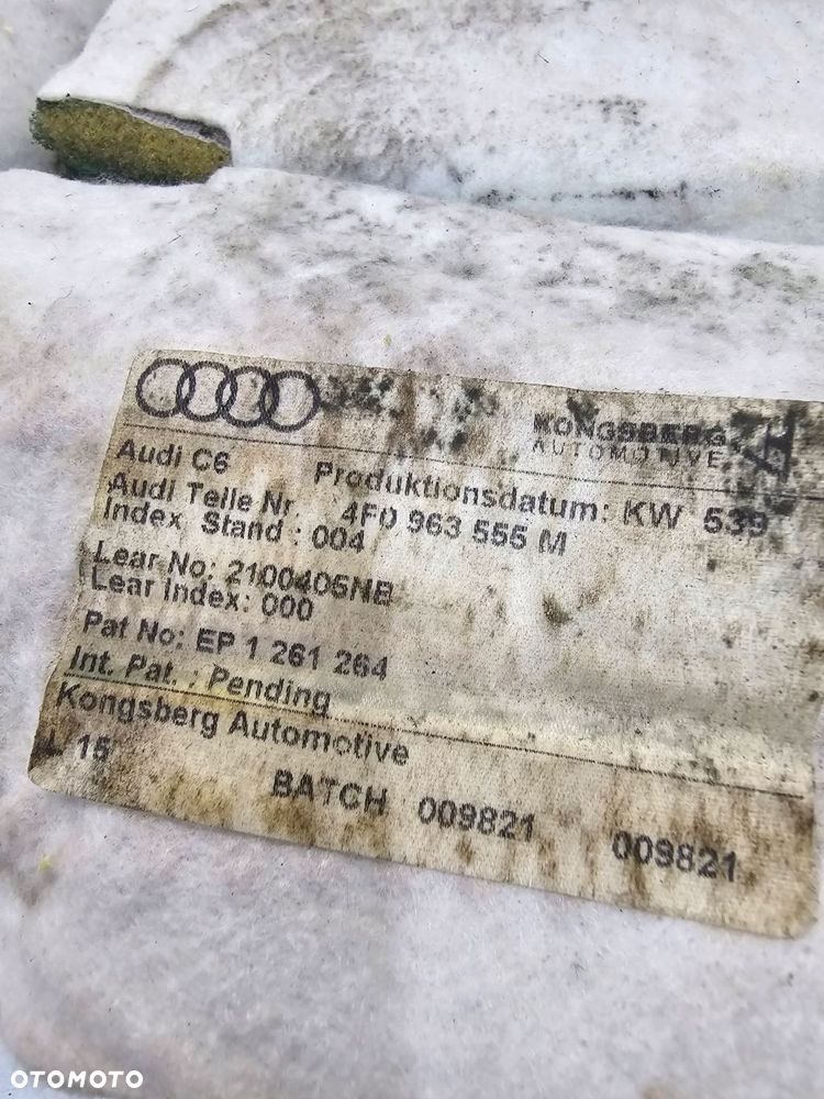 MATA GRZEWCZA FOTELA DÓŁ AUDI A6 C6 4F0963555M - 5