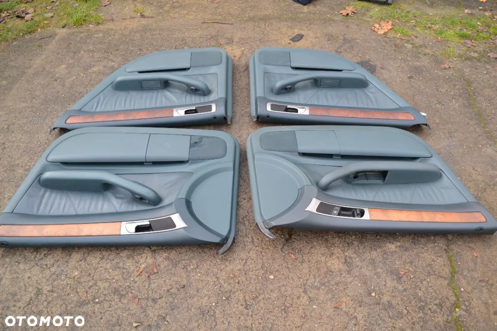 AUDI A6 C5 KOMBI TAPICERKA BOCZKI DRZWI SKÓRA EUROPA KPL POMORSKIE - 2