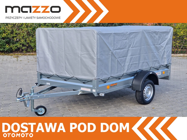 Neptun Neptun DOSTAWA Przyczepka 263x129x110cm N7-263 ptw PROMOCJA! Lekka przyczepa jednoosiowa ze stelażem i plandeką GN114