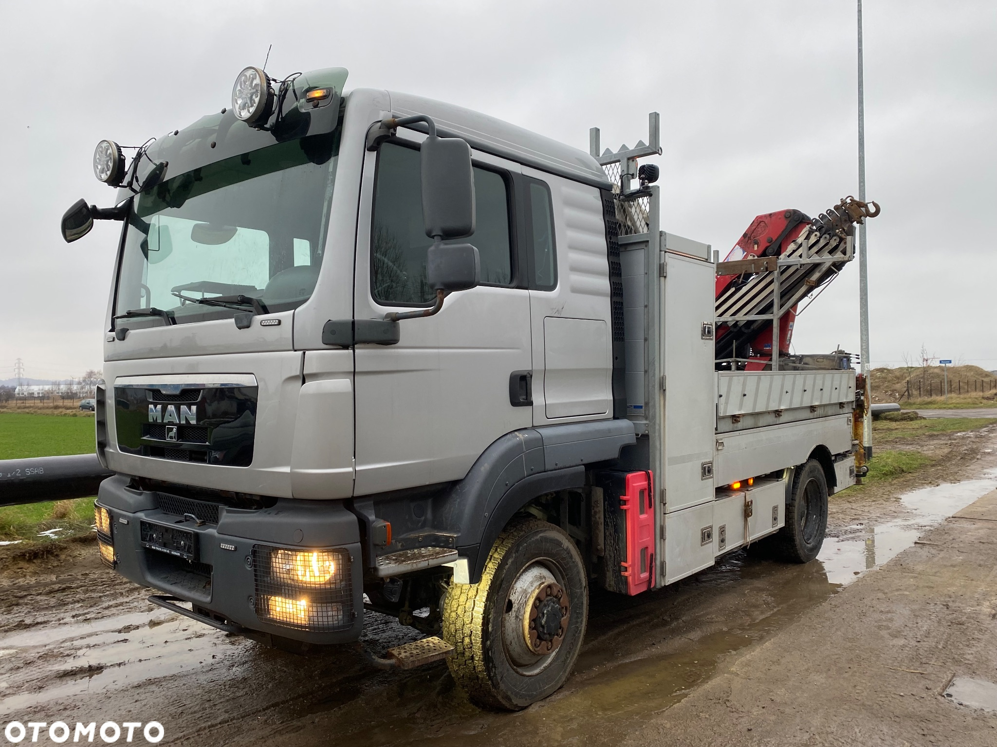 MAN TGM 15.290 4x4 Euro5 Energetyka HMF 1020 wciągarka podest osobowy - 17