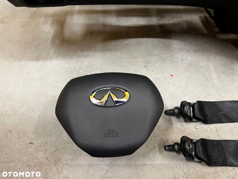 KOMPLET DESKA 3 X PODUSZKI AIRBAG 4 X PASY INFINITI Q30 QX30 - 2