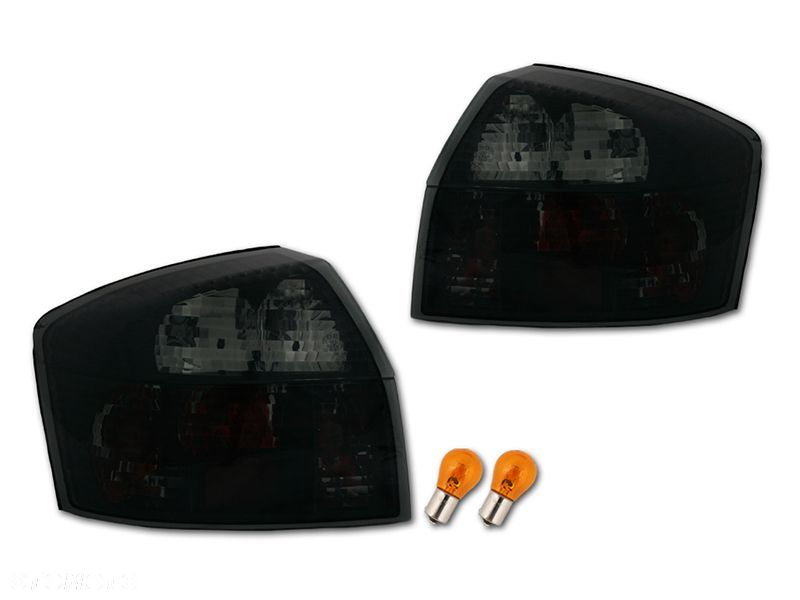 LAMPY TYLNE KPL SMOKE BLACK CLEAR TUNING AUDI A4 B6 8E5 8E SEDAN MALYSZ - 1