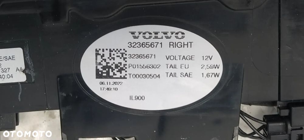 VOLVO C40 LAMPA TYŁ TYLNA LEWA PRAWA ORYGINAŁ - 18