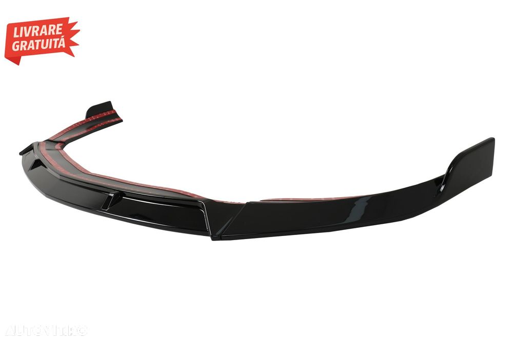 Prelungire Bara Fata Mercedes CLA45 C117 X117 (2013-2016) Negru Lucios- livrare gratuita - 6