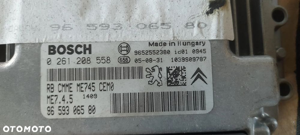 KOMPUTER STEROWNIK CITROEN PEUGEOT 0261208558 - 2