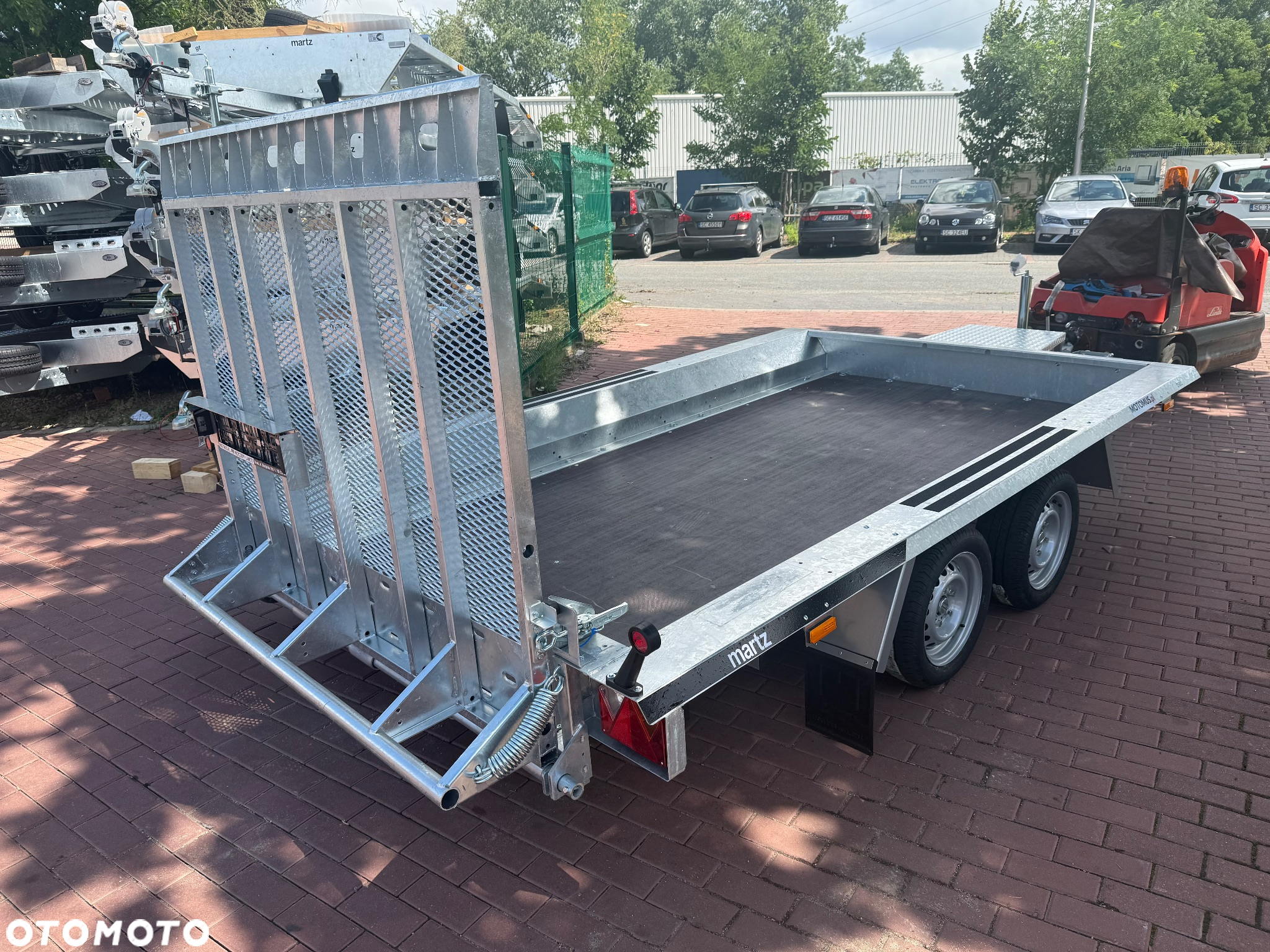 Martz Przyczepa do przewozu sprzętu budowlanego Martz Bau 3 350/2 350x160 3000kg 2 osie pod koparke koparka walec MOTOMUS od ręki - 6