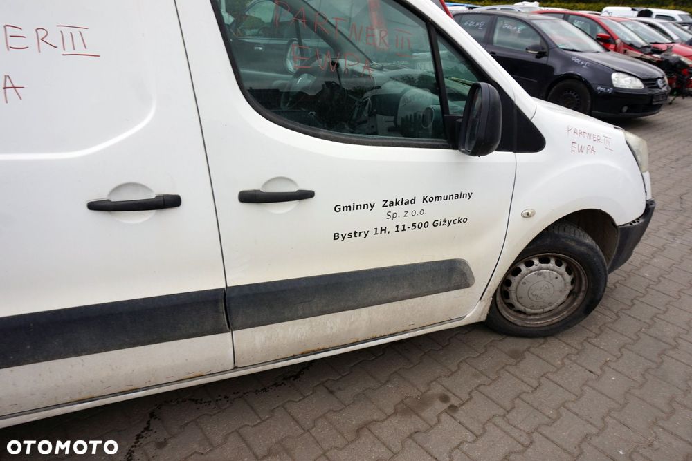 DRZWI PRZEDNIE PRAWE PARTNER III B9 EWPA  BIAŁY PEUGEOT 2008-2018 - 4