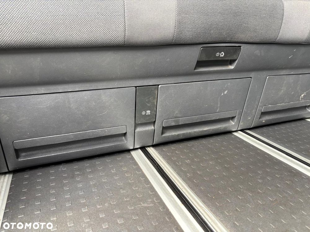 kanapa tylna siedzenie tył 3-osobowe ławka łóżko rozkładane vw multivan t5 lift t6 - 3