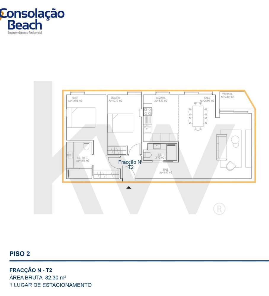 Apartamento T2 de Luxo com Piscina no Rooftop – Praia da Consolação - Grande imagem: 2/20