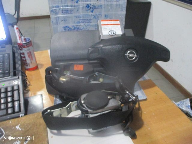 Kit Airbags 6015637 6015636  3891083E0100  9204720 9803023 OPEL AGILA 1 A 2001 1.2I 75CV 5P VERMELHO SEM TABLIER - 1