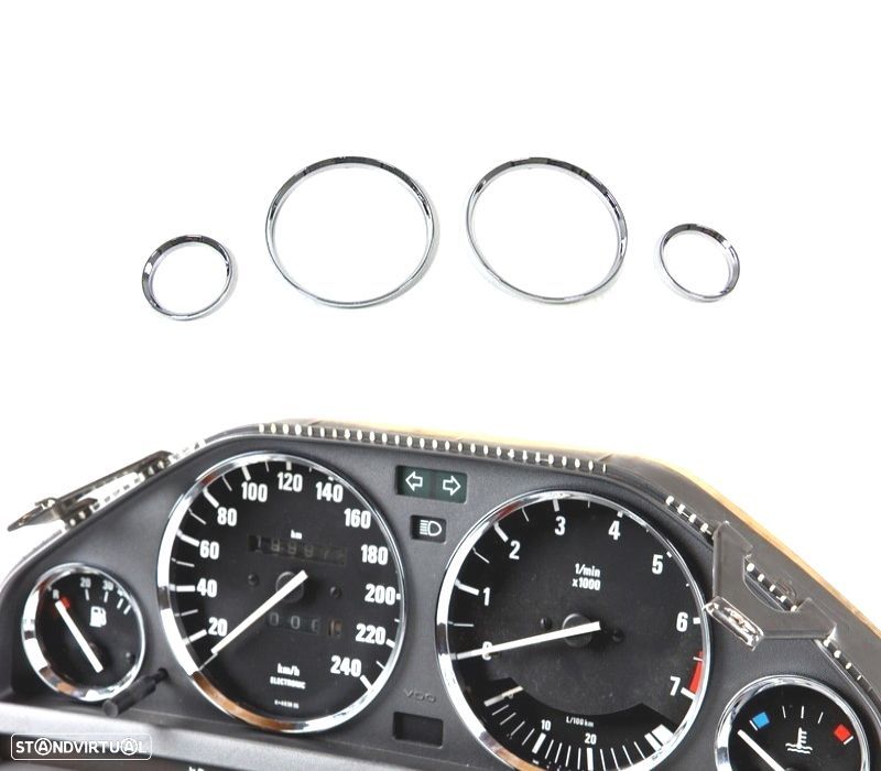 AROS QUADRANTE CROMADOS BMW SERIE 3 E30 M3 - 1