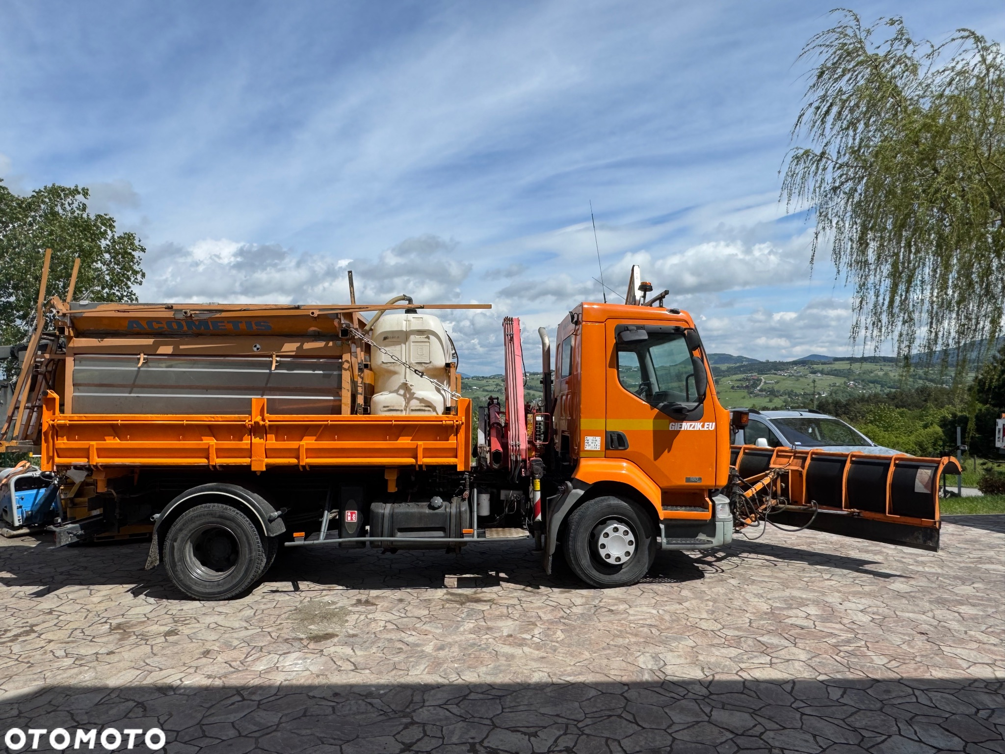 Renault Midlum 180dCi specjalny wywrotka z hds piaskarka pług kompletny zestaw do odśnieżania - 4