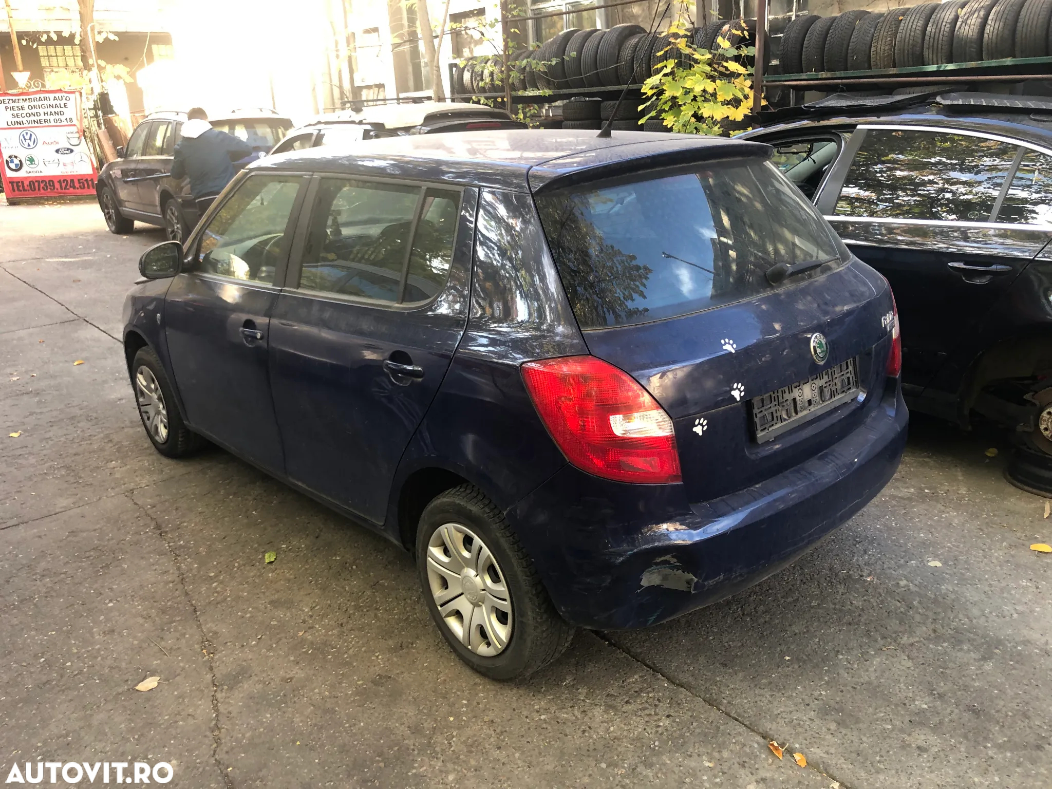 Dezmembrez Skoda Fabia 2 facelift albastru 1.2 benzina 2011 - 12