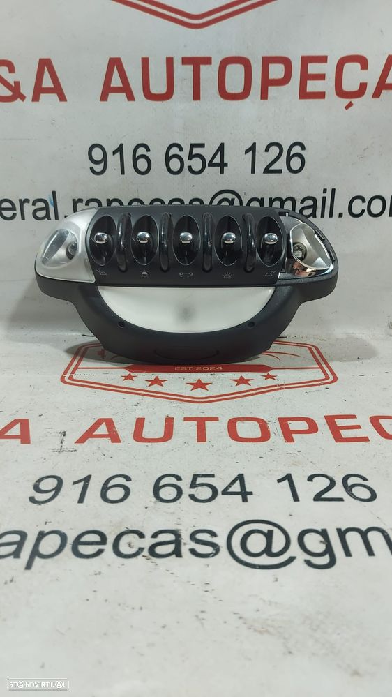 Plafonier Luz Luzes Interior Teto Tejadilho Frente Frontal Central Mini Cabrio R57 Original - 2
