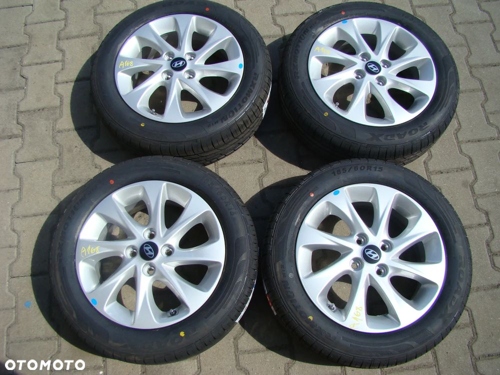 a168 4x100 Hyundai I20 Bayon 6Jx15 Lato niemontowane 185/60 R15 - 1