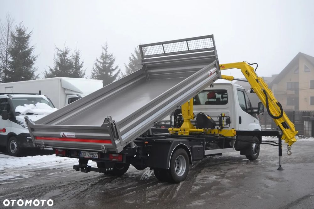 Iveco Daily 72-180 72C18 Nowy żuraw HDS Nowy WYWROT Niski przebieg SUPER STAN 70C18 65C18 Fassi HMF Hiab HYVA HC - 16