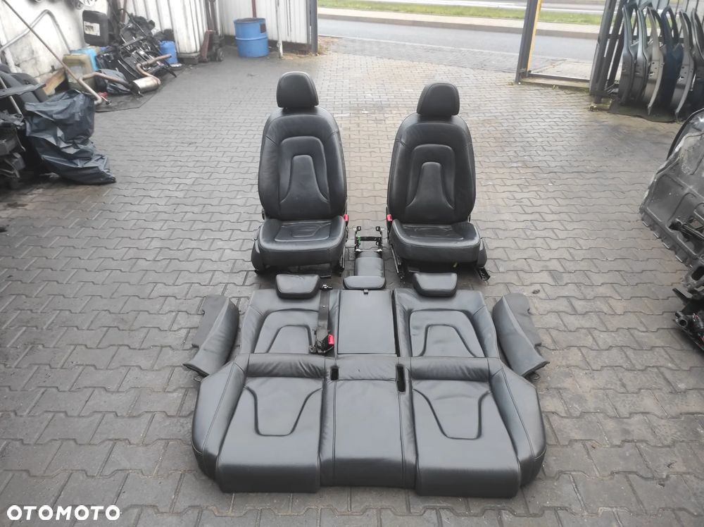AUDI A4 B8 SEDAN FOTELE SKÓRZANE SKÓRA PODGRZEWANE KOMPLET WYSYŁKA !!!! - 1