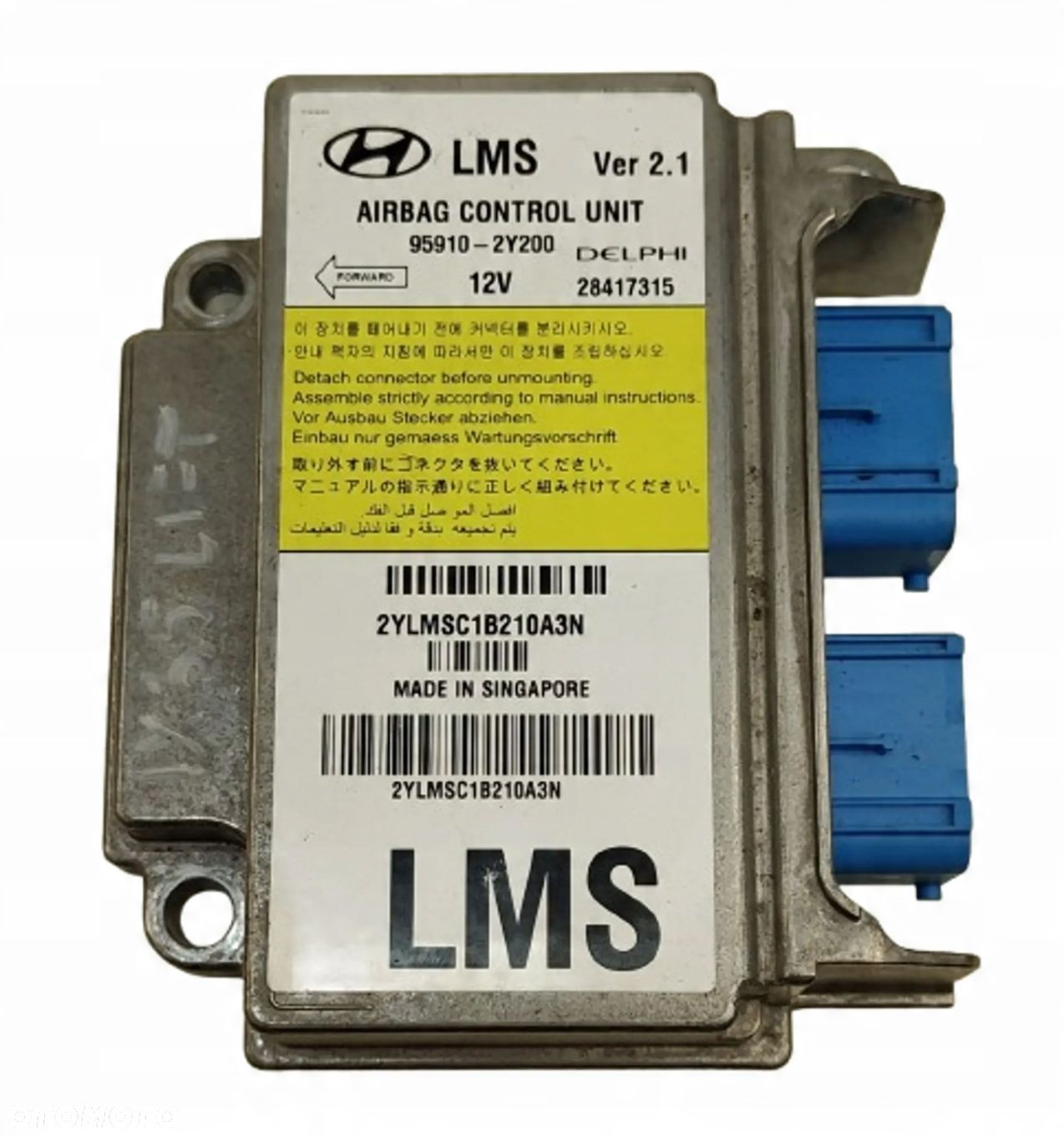 HYUNDAI IX35 LIFT MODUŁ SENSOR AIRBAG PODUSZEK POWIETRZNYCH 95910-2Y200 - 1