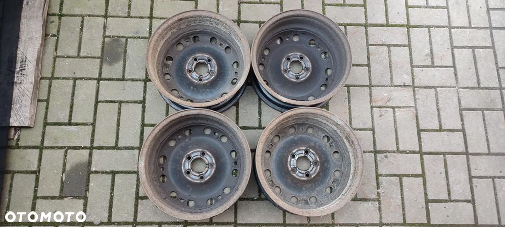FELGI STALOWE 5X100 6Jx15 CALI ET43 VW POLO IBIZA 4 SZTUKI KOMPLET - 7