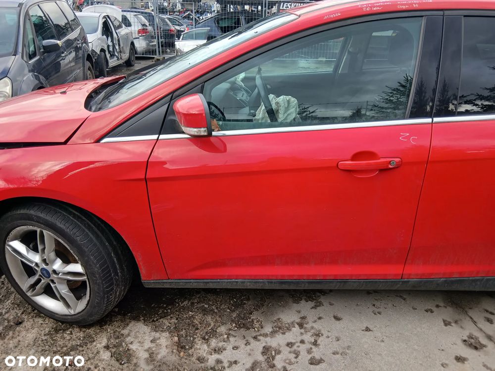 Ford Focus Mk3 HB Drzwi Przód Przednie Lewe Kolor ZC Czerwony - 1