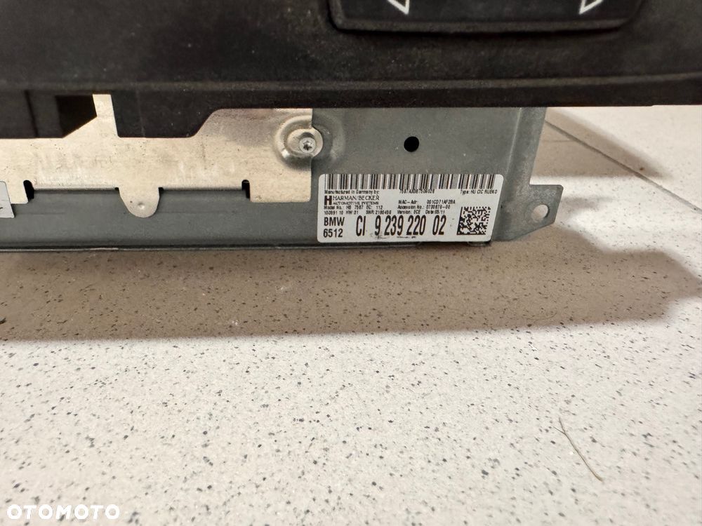 RADIO NAWIGACJA  BMW Z4 Roadster E89 9210504 9239220 - 2