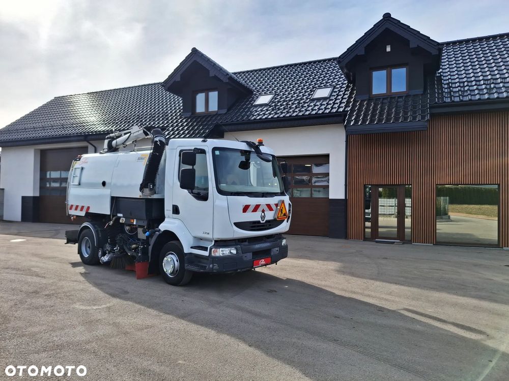 Renault Midlum 220 DXI Zamiatarka SEMAT Zoeller Johnston Szczotki L/R Obie Strony 2013r Napęd Hydrostat Euro 5 Rura Do Liści Studzienek 4466 Mth - 1