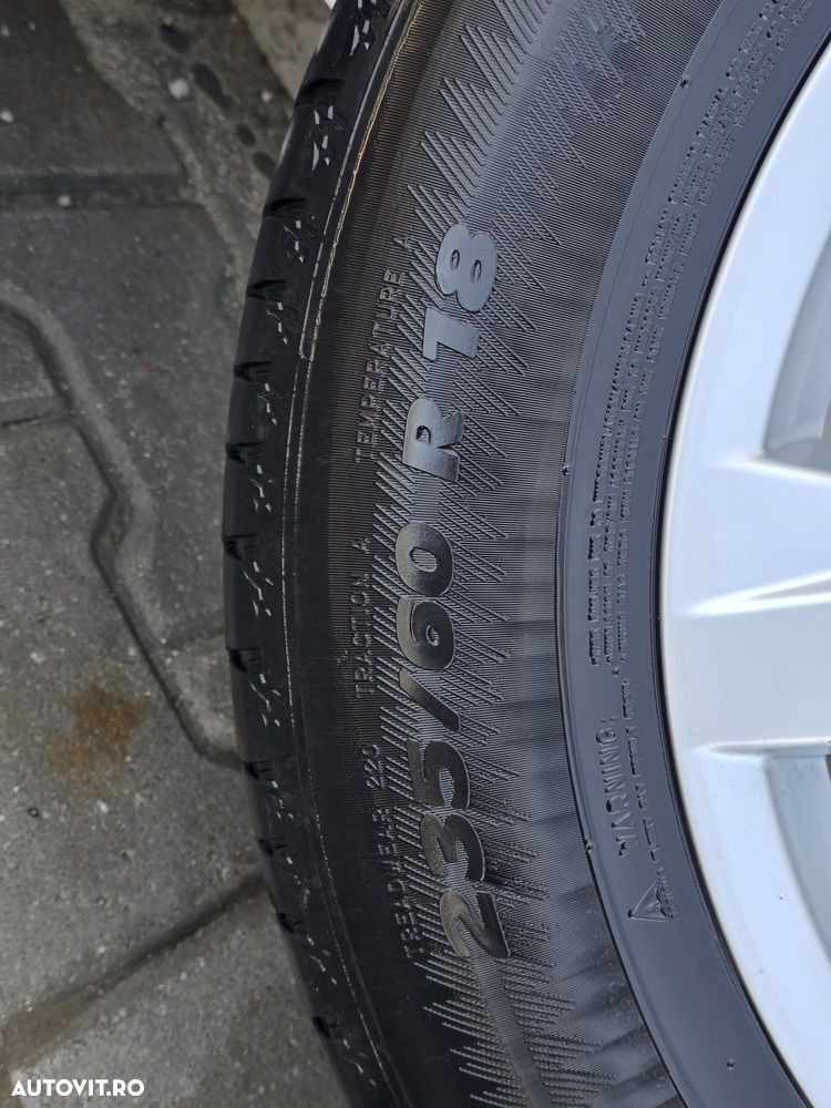 Roti/Jante Aliaj Audi,235/60 R18,Anvelope vara Michelin,4.57mm,DOT3423 - 6