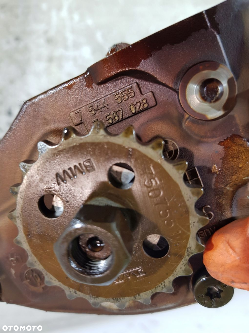 POMPA OLEJU WAŁKI 7544555 BMW E90 E91 LCI EUR 2.0B N43B20AY - 9