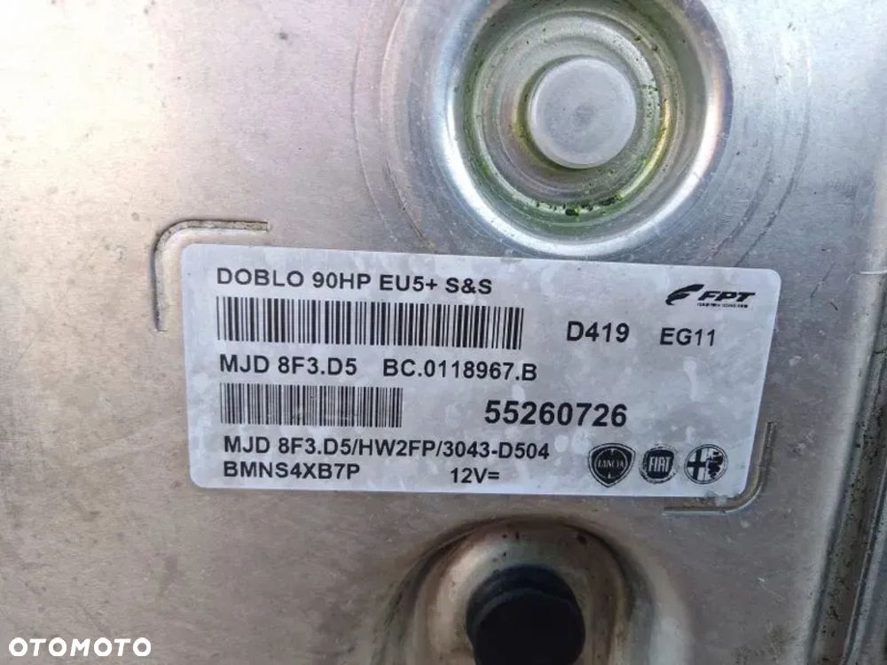 sterownik silnika komputer opel combo d doblo II 1.3 cdti 14r 55260726 - 3