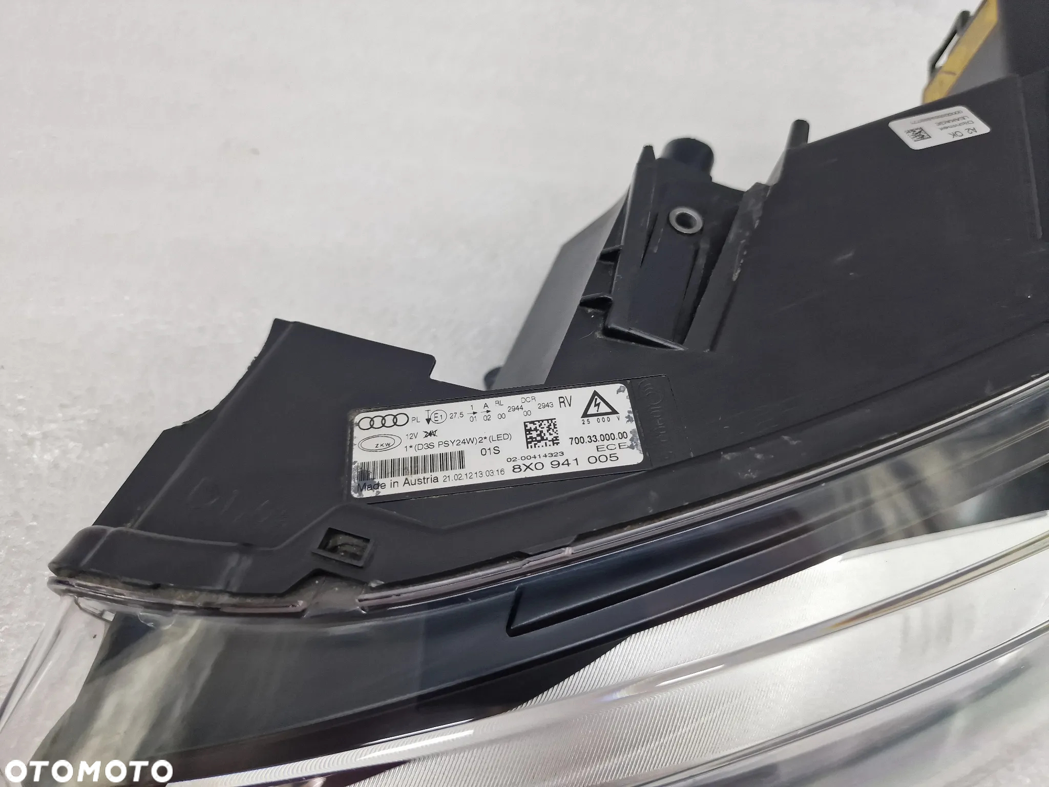 AUDI A1 8X0 10- LEWA LAMPA PRZEDNIA PRZÓD XENON , NR 8X0941005 , NR AUKCJI LA269 - 8