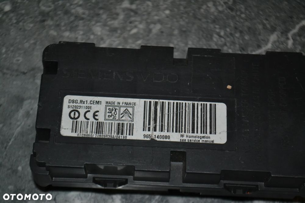 PEUGEOT CITROEN CZUJNIK STEROWNIK CIŚNIENIA OPON 9655140080 - 2