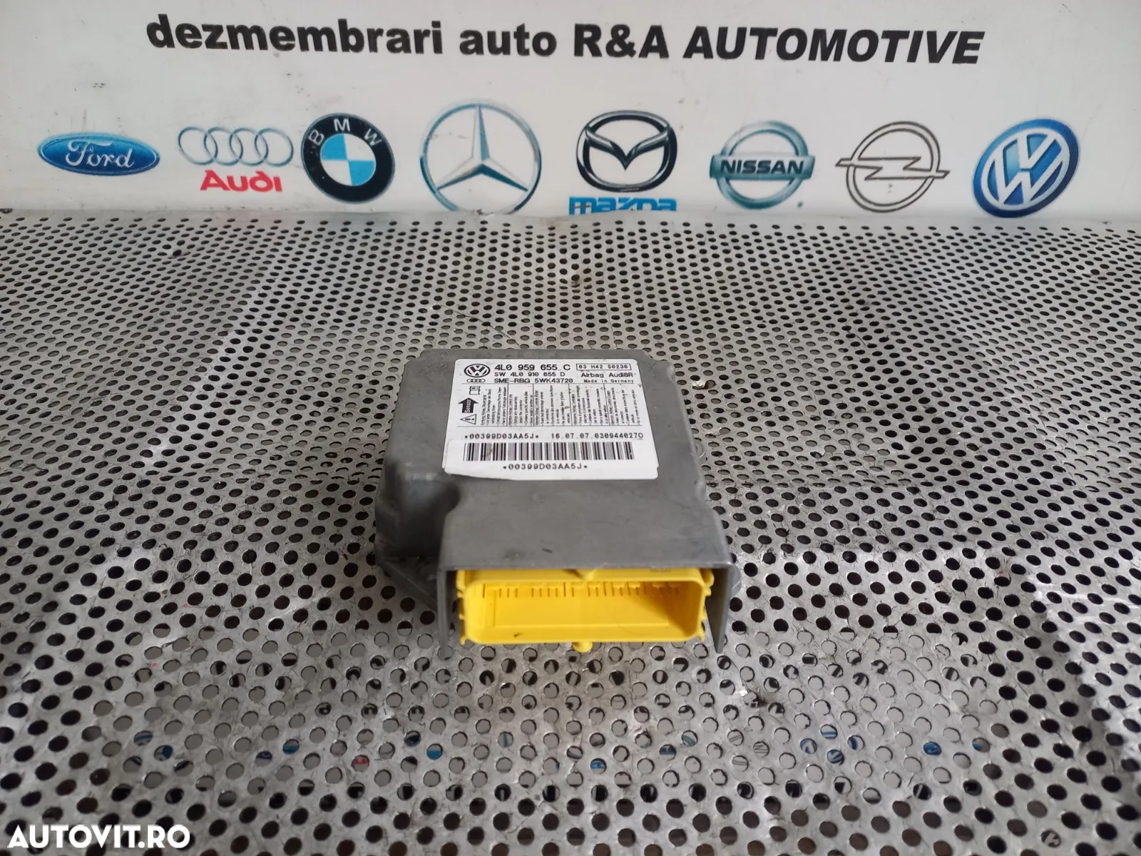 Calculator Modul Airbag Audi Q7 4L An 2005-2006-2007-2008-2009 Cod 4LC - Dezmembrari Arad - 4