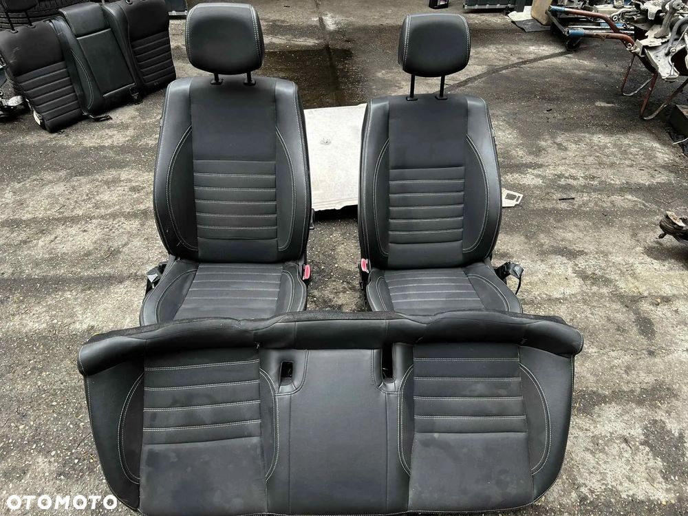 Renault Laguna 3 - Komplet FOTELI, KANAPA, SIEDZENIA, BOCZKI - Anglik (Czarne) - 1
