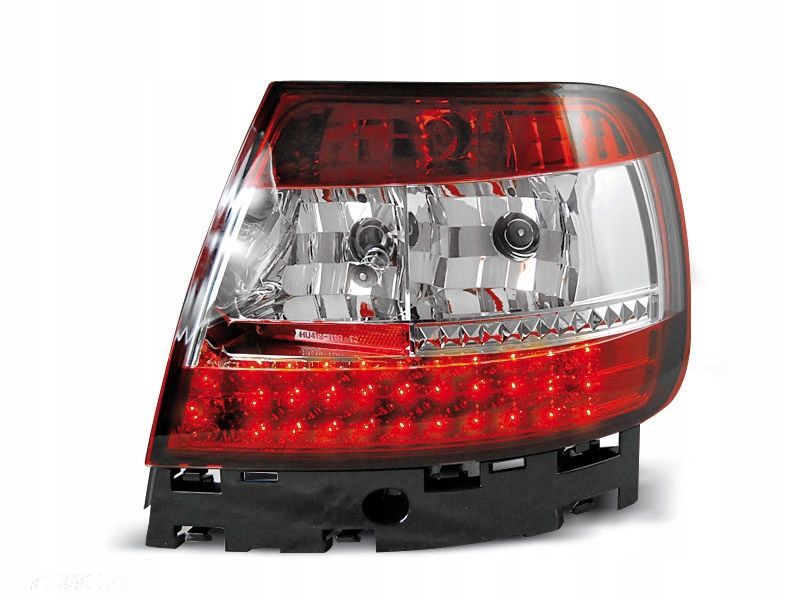 LAMPY TYLNE AUDI A4 B5 SEDAN 94-00 RED WHITE LED - 1