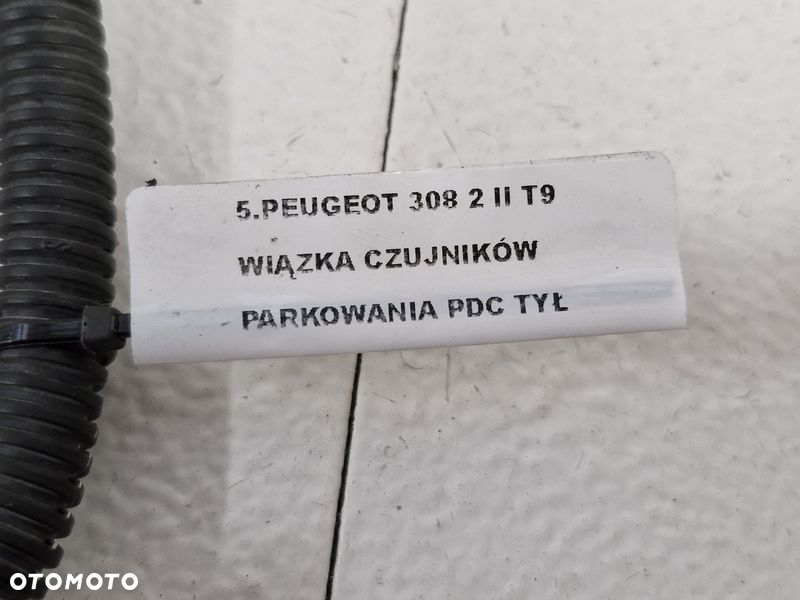 PEUGEOT 308 2 II T9 WIĄZKA INSTALCJA CZUJNIKÓW PARKOWANIA PDC TYŁ TYLNA 1176481X - 6