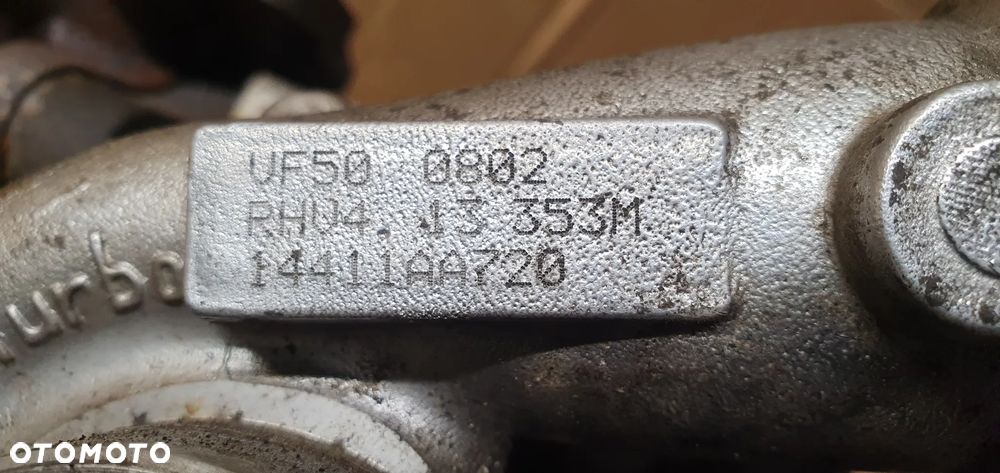 Turbina turbosprężarka turbo Subaru Legacy IV Lift Outback 2.0 D 14411AA720 - 10