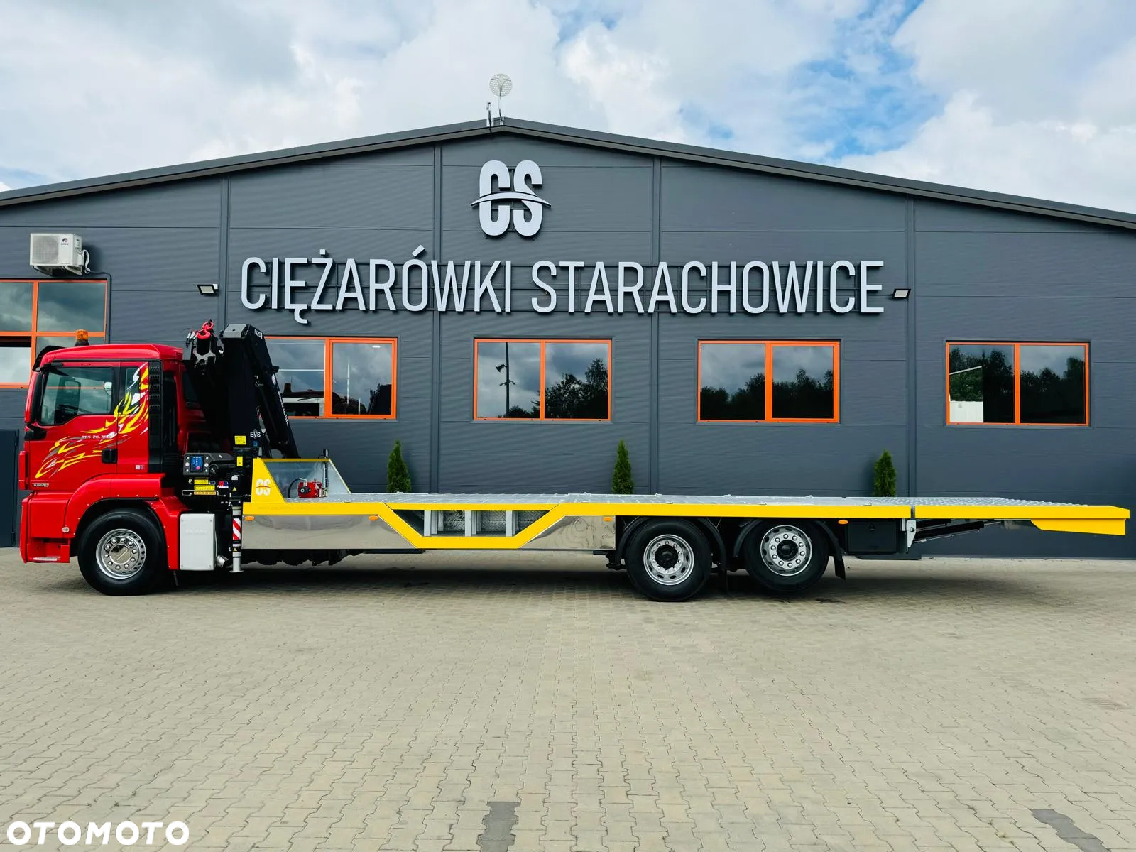 MAN MAN MAN TGS TGX 26.360 E5 laweta uniwersalna 10,2m + Dźwig HDS HMF 1420 K2 / do przewozu kontenerów / pomoc drogowa / platforma / energetyka/ kran krane dzwig hds żuraw - 10