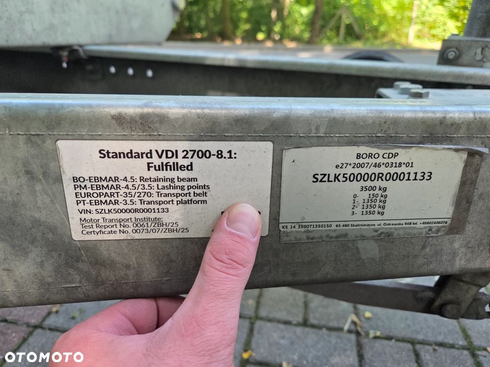 Boro TRAILERS K5 -14  VDI 2700 - 8.1 - 17