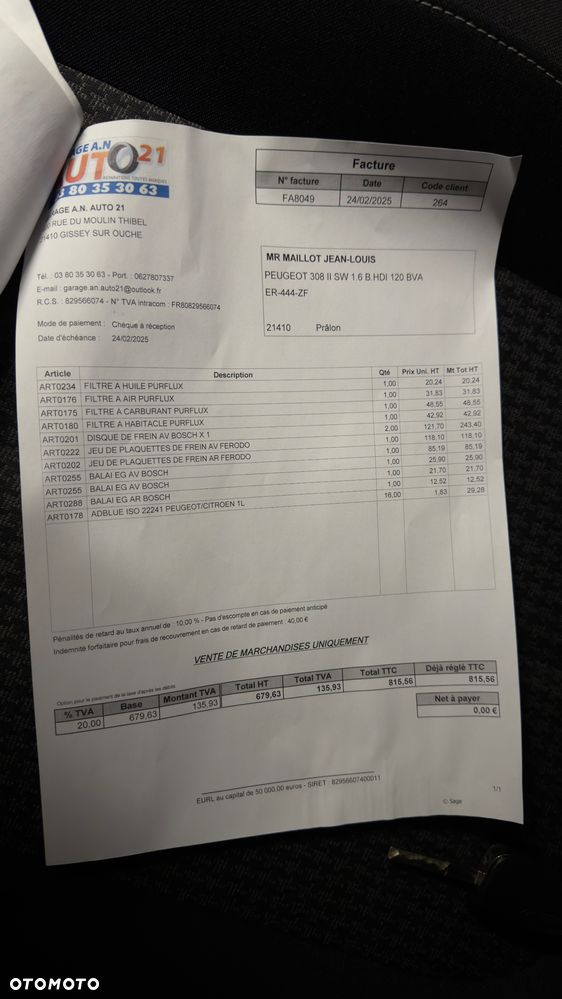 Peugeot 308 BlueHDi 120 EAT6 Stop & Start Active Business-Paket - 32