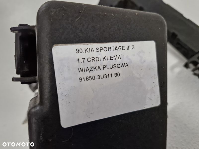 kia sportage 3 iii 1.7 crdi klema wiązka plusowa 91850-3u311 - 2