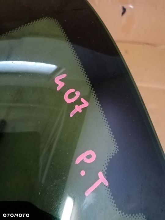 Szyba prawa tylna tył karoseryjna Peugeot 407 SW - 4