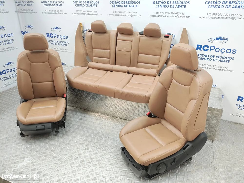 Conjunto Bancos Pele Beje Mercedes Benz Class C W204 Carrinha 2008 a 2014 - 5