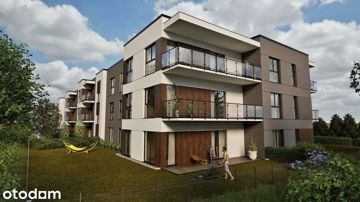 2-pokojowe mieszkanie 54m2 + ogródek