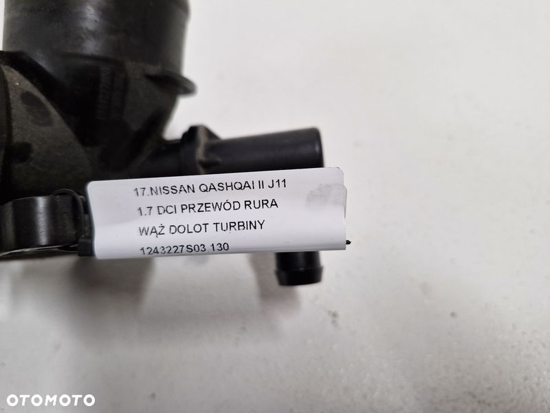 NISSAN QASHQAI II J11 1.7 DCI PRZEWÓD RURA WĄŻ DOLOT TURBINY 1243227S03 - 10