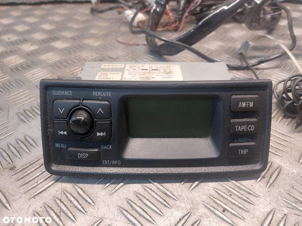 ZESTAW NAWIGACJI GPS TOYOTA YARIS I 86110-52140 08663-00811 08662-00850 - 2