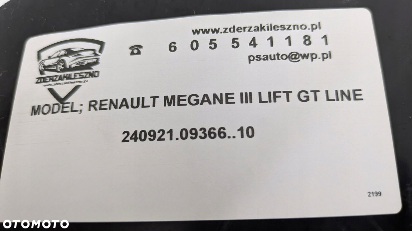 Zderzak przedni RENAULT MEGANE III LIFT GT LINE - 13