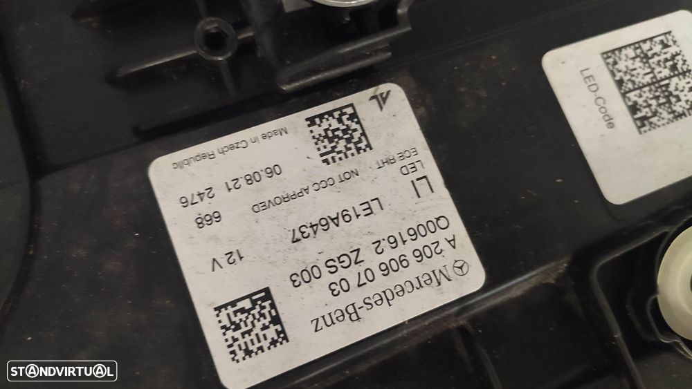 farol esquerdo full Led performance w206 - 4