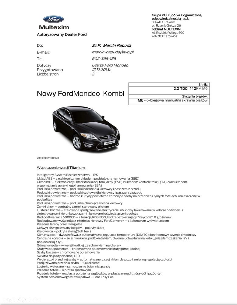 Ford Mondeo 2.0 TDCi Titanium - 8
