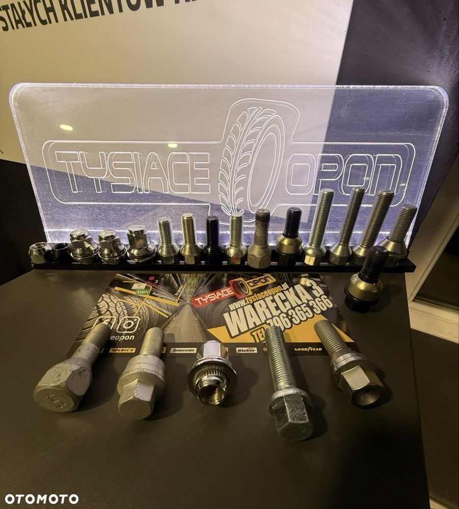 Śruby do kół mercedes M14x1,5 28mm-60mm stożek/kula - 1