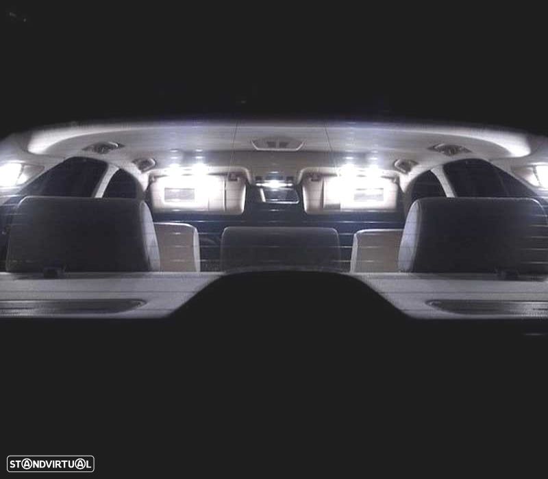 KIT COMPLETO DE 18 LÂMPADAS LED INTERIOR PARA BMW 7 SERIE E32 730I 730IL 735I 735IL 740I 740IL 750I - 8